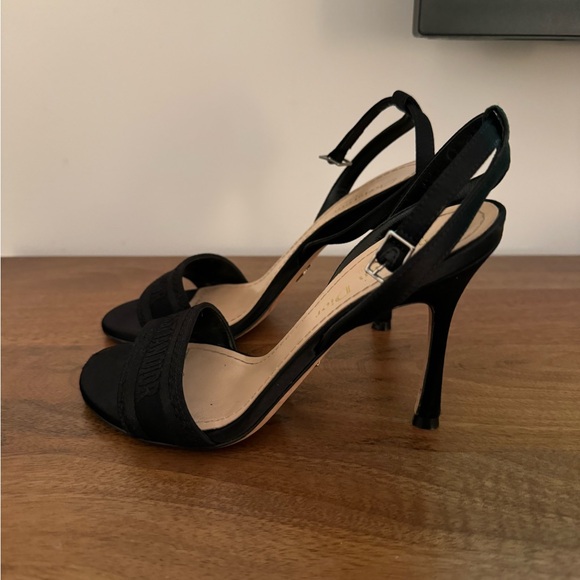 Christian Dior Dway Heeled Sandal Logo 34 black - Picture 12 of 13